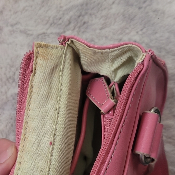 Vintage Faux Leather Pink Handbag NWT - Picture 7 of 14
